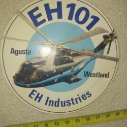 Autocollant année 90 : EH101 Agusta Westland EH Industries.