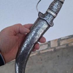 Couteau poignard khandjar koftygari arabe