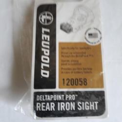 *CRAN de MIRE"LEUPOLD DELTA PRO"REAR IRON SIGHT",Aide à la visée; réglable/ hausse,Neuf de stock!