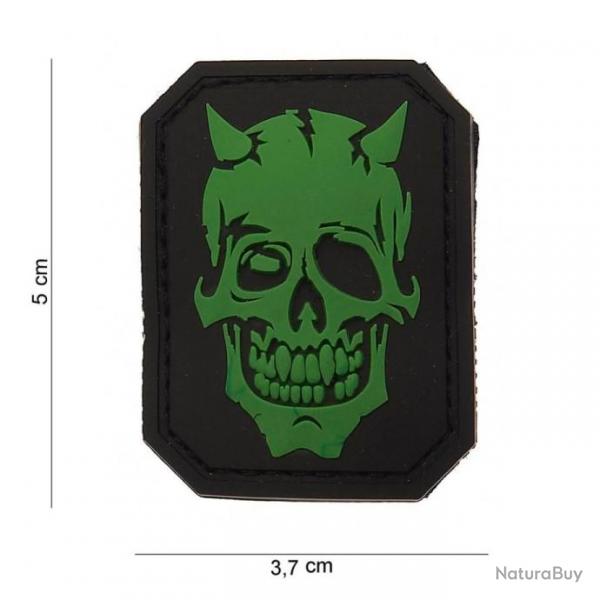 Patch 3D PVC Devil skull avec velcro | 101 Inc (0001 0840)