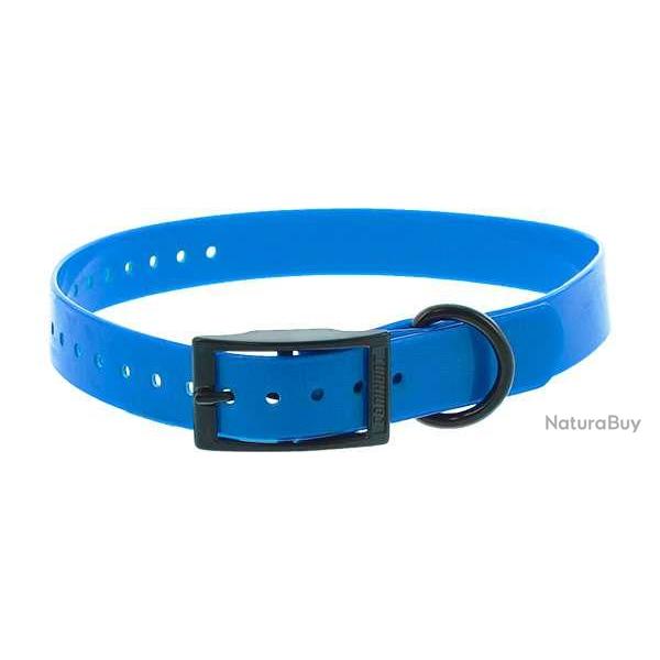 Sangle collier 2.5 x 65 cm Xtreme Canihunt polyurthane Bleu