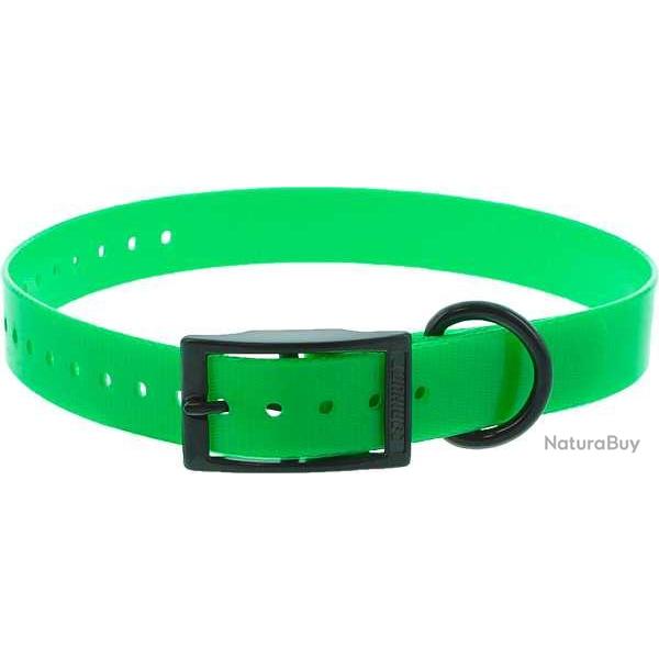 Sangle collier 2.5 x 65 cm Xtreme Canihunt polyurthane Vert