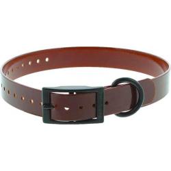 Sangle collier 2.5 x 65 cm Xtreme Canihunt polyuréthane Marron