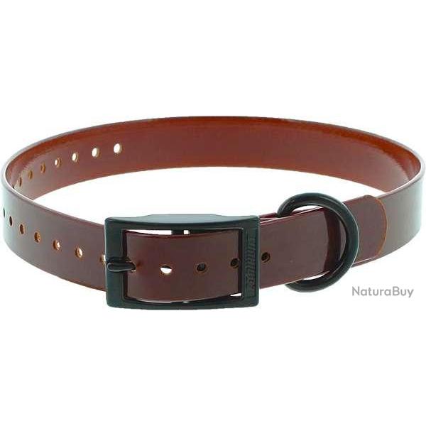 Sangle collier 2.5 x 65 cm Xtreme Canihunt polyurthane Marron