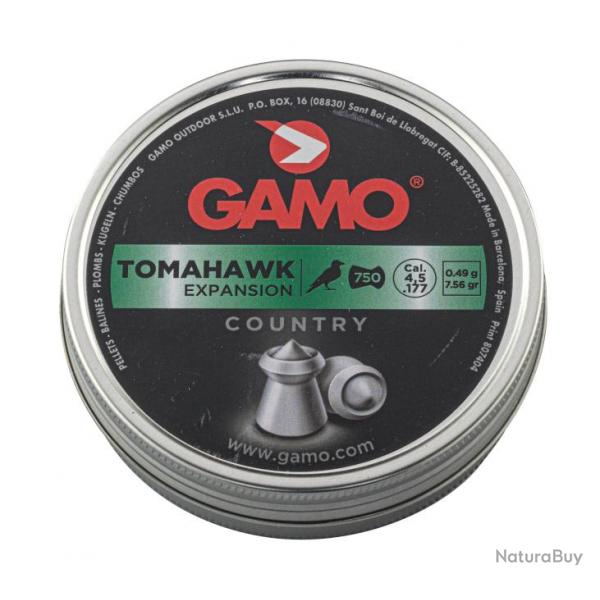 Plombs Gamo Tomahawk Expansion calibre 4.5 mm