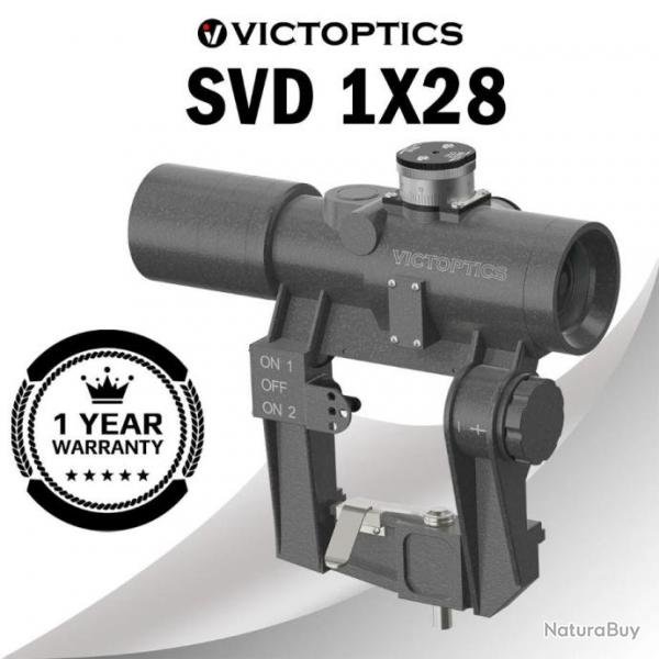 Victoptics Viseur Point Rouge SVD 1x28 4 MOA - LIVRAISON GRATUITE !!