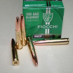 CARTOUCHES FIOCCHI CAL. 300 AAC BLACKOUT SUBSONIC 200 GRAINS