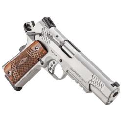 Pistolet Smith et Wesson 1911TA E-Series Silver 5" Cal.45ACP 8 coups