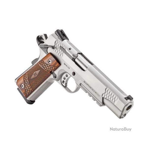 Pistolet Smith et Wesson 1911TA E-Series Silver 5" Cal.45ACP 8 coups
