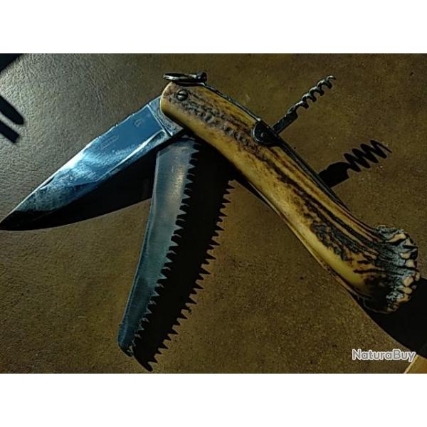 Couteaux  couronne en cerf sambar lame de 13 cm