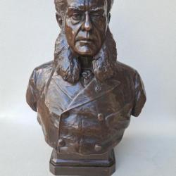 Buste en bronze de Charles SÉBLINE. MOREAU-VAUTHIER.  BARBEDIENNE.