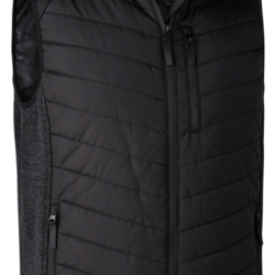 Gilet matelassage et tricot Moor noir DEERHUNTER