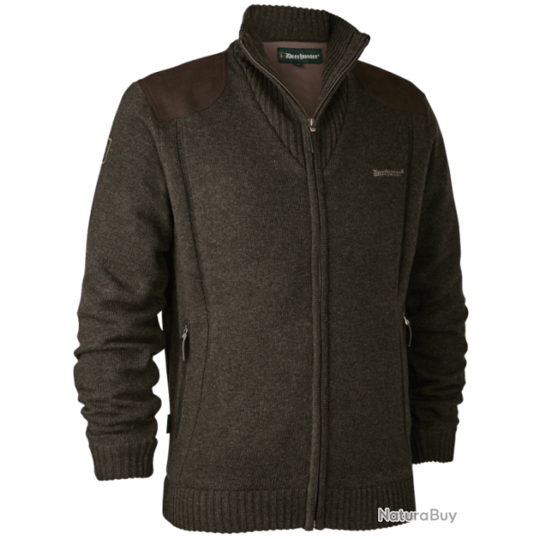 Gilet fermeture  glissire Carlisle marron DEERHUNTER