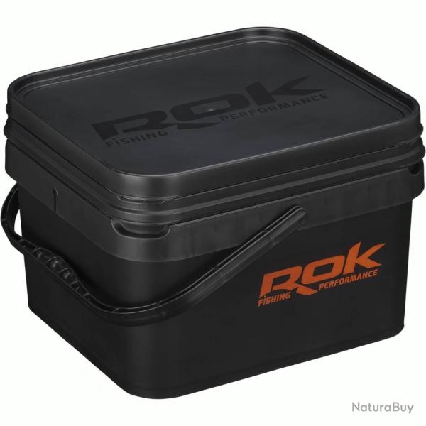 Seau Carre 10L Noir Rok