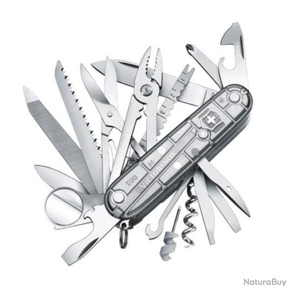 1.6794.T7 couteau suisse Victorinox Swisschamp gris argent avec loupe