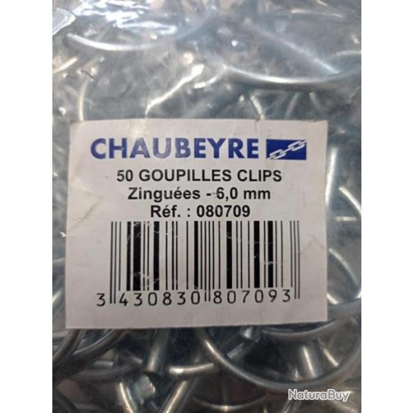GOUPILLE CLIP 6mm ACIER ZINGU CHAUBEYRE - 8080709
