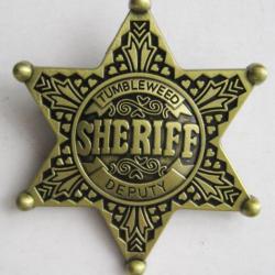 BROCHE ETOILE SHERIFF DEPUTY TUMBLEWEED  - Ref.20