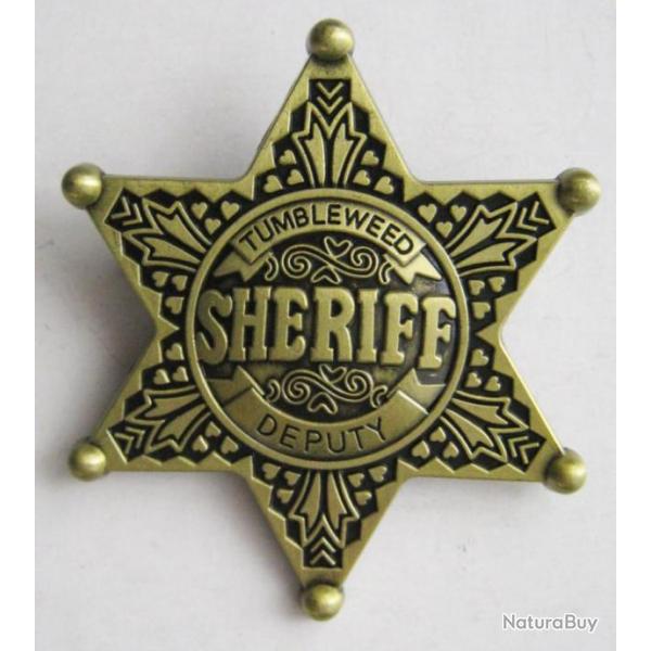 BROCHE ETOILE SHERIFF DEPUTY TUMBLEWEED  - Ref.20