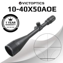 Vector Optics - Lunette de Tir X 10 pour Fusil à Air Comprimé C4 10-40X50 AOE Accessoire de Chasse