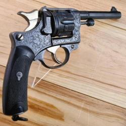 Hors du commun: Revolver 1892 civil, Ecole Navale 1898, calibre 8 mm, Catégorie D Départ 1 !!!