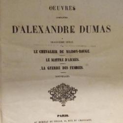 Rare  Alexandre Dumas 1848 histoire pour les chasseurs la pêche aux filets Maître d'armes