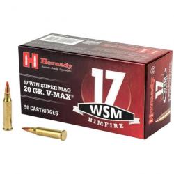 Balles Hornady Varmint Express - Percussion Annulaire 17 WSM 20GR V-MAX