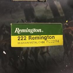 5 boites 222 Remington blindee