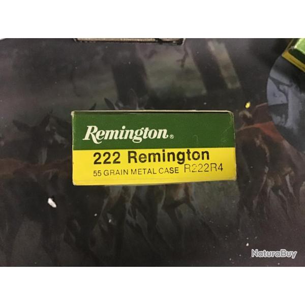 5 boites 222 Remington blindee