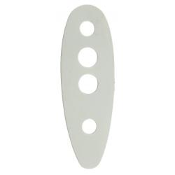 Intercalaires Europ-Arm en plastique Blanc - Epais 1.2mm / Long. 13.5cm