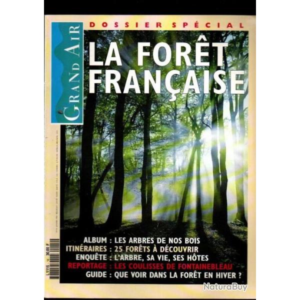 revue grand air 14 janvier 1994, foret franaise ,  zoologie , ethnographie, botanique