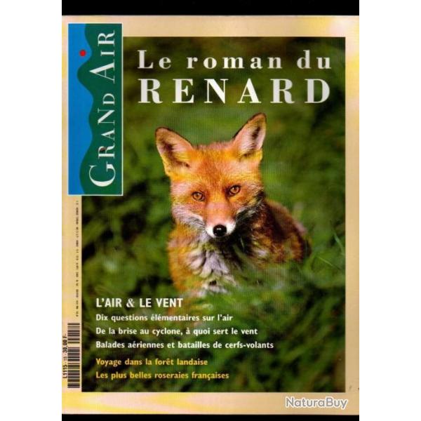 revue grand air 18 mai 1994, renard, roses , vent, ,  zoologie , ethnographie, botanique