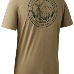 Tee shirt à manches courtes dessin beige Deerhunter