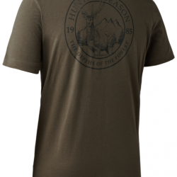 Tee shirt à manches courtes dessin kaki Deerhunter