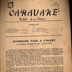 revue de la division Leclerc. Caravane 19 et 18 avril 1945 bulletin de la division