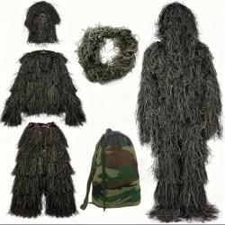 3D Ghillie Suit Couleur Camouflage Jungle - LIVRAISON GRATUITE !!