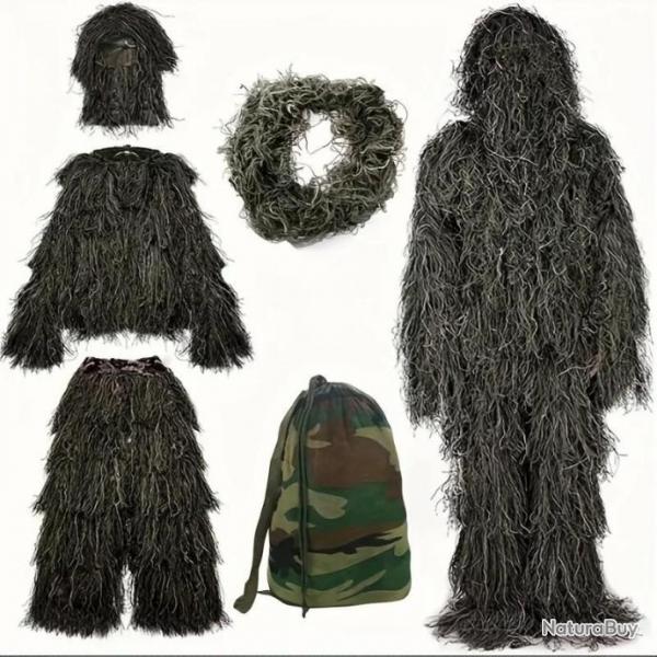 3D Ghillie Suit Couleur Camouflage Jungle - LIVRAISON GRATUITE !!