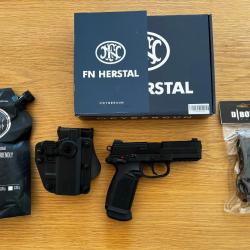 Pistolet FN Herstal FNX-45 Version Civilian Gaz GBB Blowback VFC + Holster + Gaz + Loader + Billes