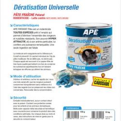 Raticide APE Europ-Arm en Vrac - Carton de 10 kg - Dératisation Universelle
