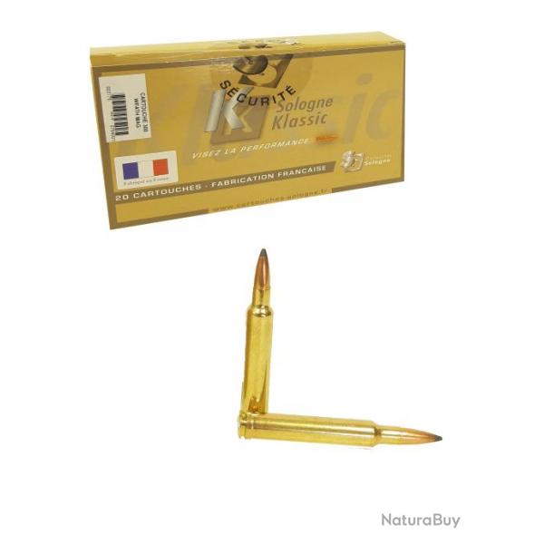 Cartouche  balle Sologne 300 Weatherby Mag Nosler Partition 180gr