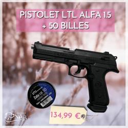 PACK1 CO2 LTL Alfa 1 Cal.50 18 Joules + 50 billes ZULU de la marque LTL LIV GRATIS
