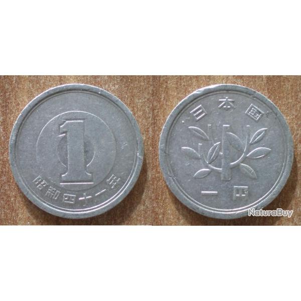Japon 1 Yen 1966 Piece Yens
