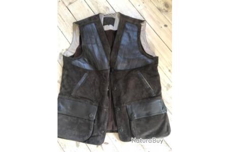 Gilet de shops chasse cuir