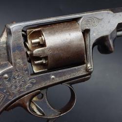 REVOLVER TRANTER ADAMS PATENT 1856 A PERCUSSION DOUBLE DETENTE CALIBRE 44 PN - GB XIXè Très bon  Roy