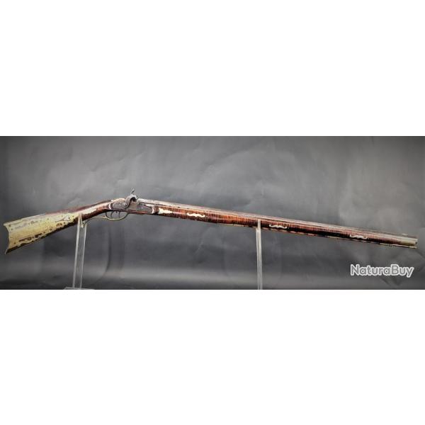 FUSIL PLAIN KENTUCKY ORIGINAL PERCUSSION FULL STOCK RIFLES Calibre 11mm - USA 19 Trs bon  U.S.A. X