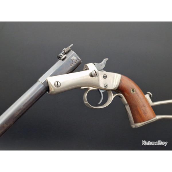 PISTOLET DE TIR STEVENS NEW MODEL POCKET RIFLE CALIBRE 32 RIMFIRE 1872-1875 - USA XIX Trs bon  U.S