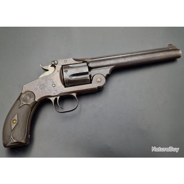 REVOLVER SMITH & WESSON NEW MODEL N3 TARGET Calibre 38-44 SIMPLE ACTION N 75 - USA XIX Trs bon  