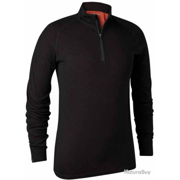 Maillot de corps demi zip Quinn Merino DEERHUNTER