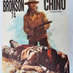 WINCHESTER rare AFFICHE de FILM BRONSON 74 CHINO - WESTERN - affiche originale en bon état