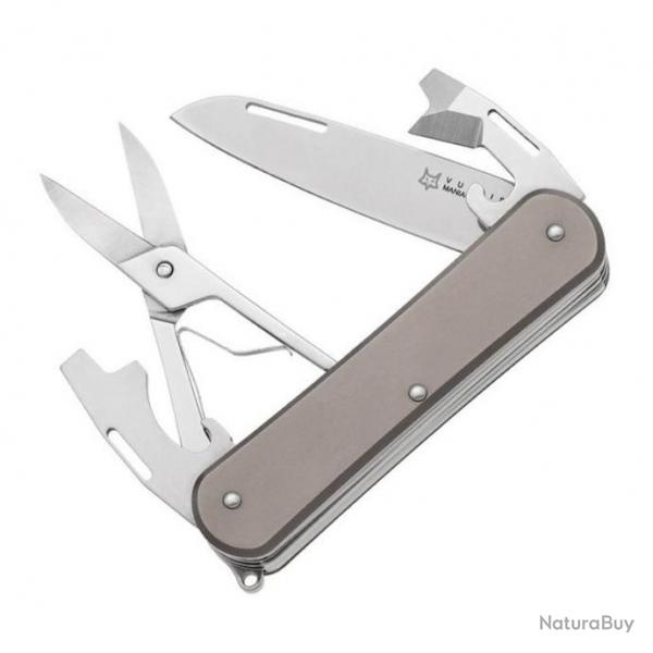 Couteau Vulpis "VP130-F4", Manche titanium [Fox Production]