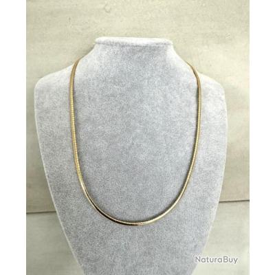 Collier Chaîne Semi-rigide Plaque Or REF06899J - Occasion, Style élégant